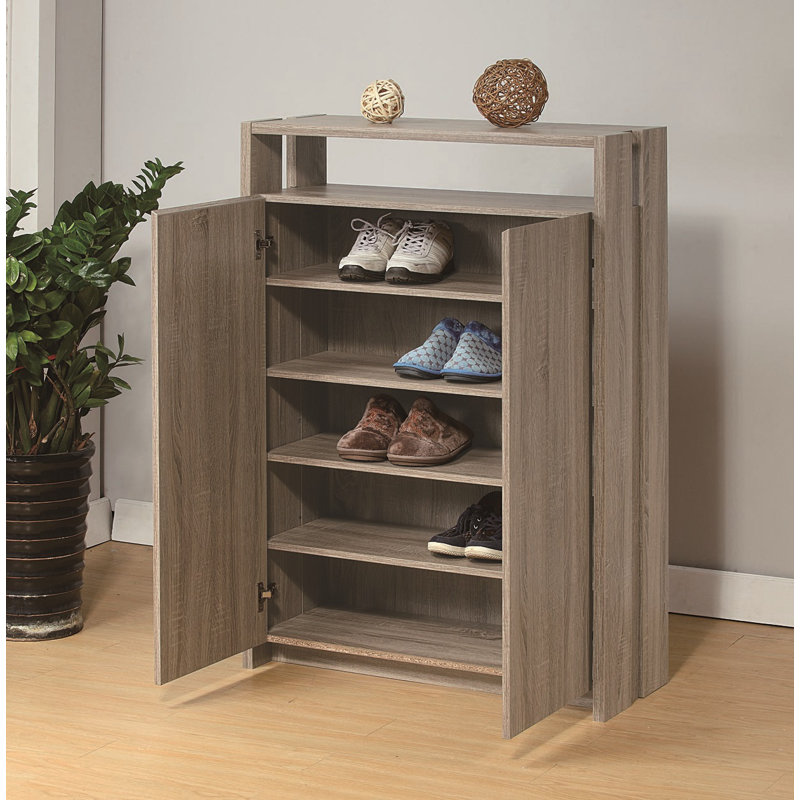 Latitude Run Wooden Entryway Shoe Storage Wayfair